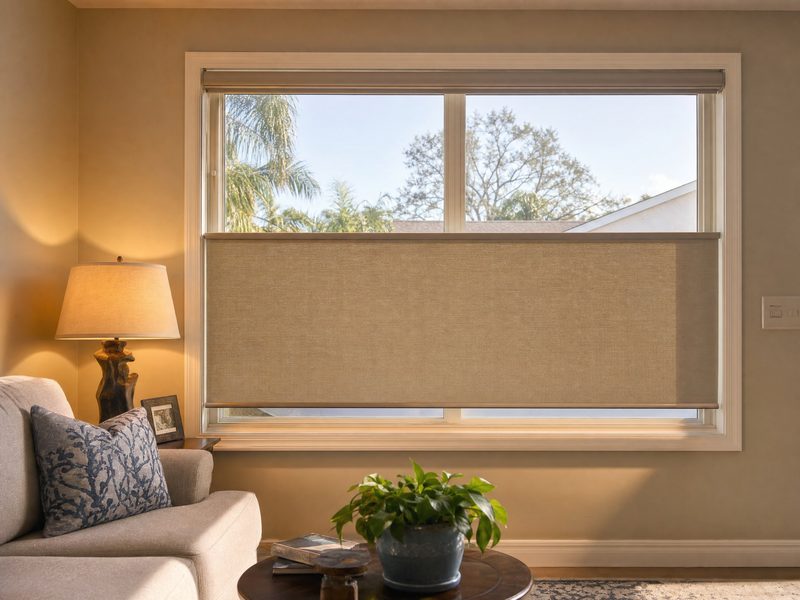 Hunter Douglas motorized shades in a Largo or Seminole smart home